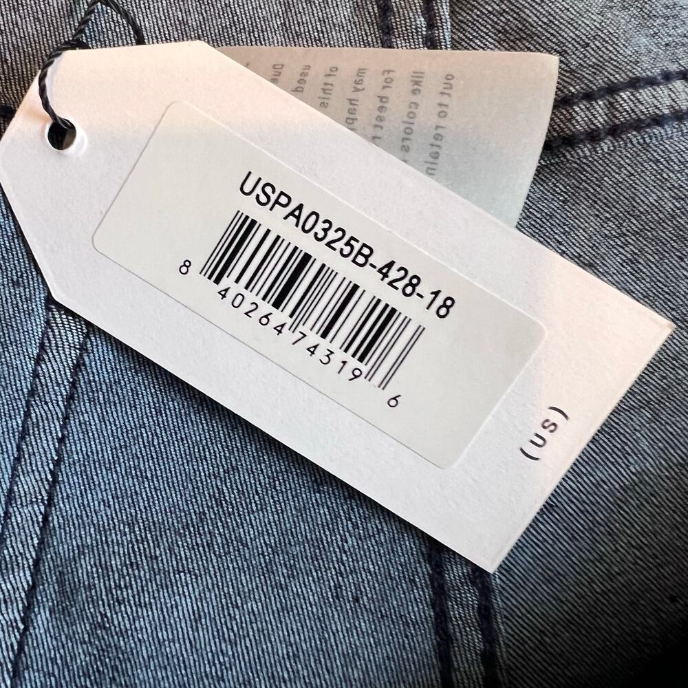 Universal Standard Donna High Rise Curve Straight Leg Jeans Dark Indigo Size 18 - Picture 13 of 13